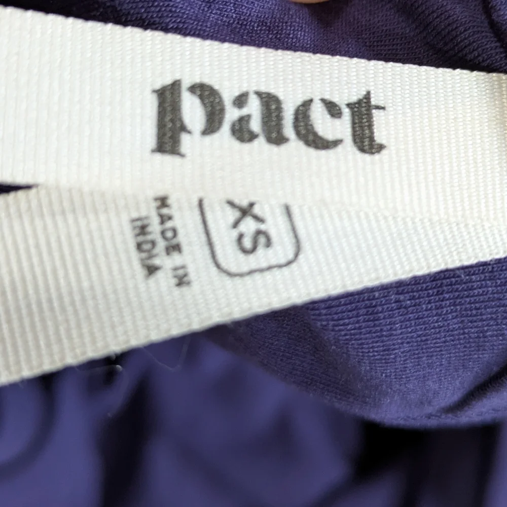 Pact Blue Cross Back Sleeveless Scoop Neck Summer Maxi Dress XS - Picture 7 of 9